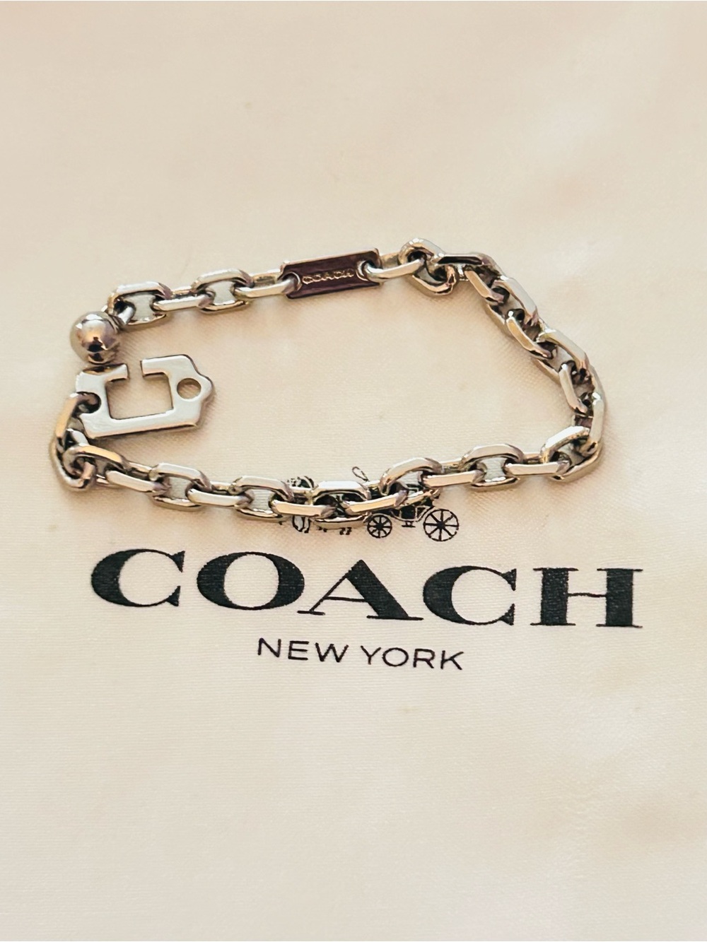 RARE Coach Signature ( C ) Chain Keychain/ Bag Charm